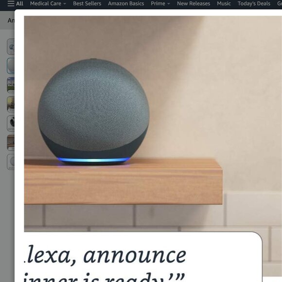 Amazon Echo (4th Gen) | Premium Sound Smart Home Hub Alexa Glacier White - Picture 5 of 13